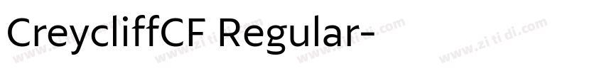 CreycliffCF Regular字体转换